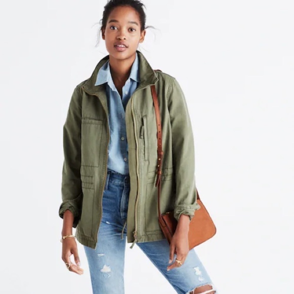 Madewell‎ Fleet Jacket in Olive Size Small